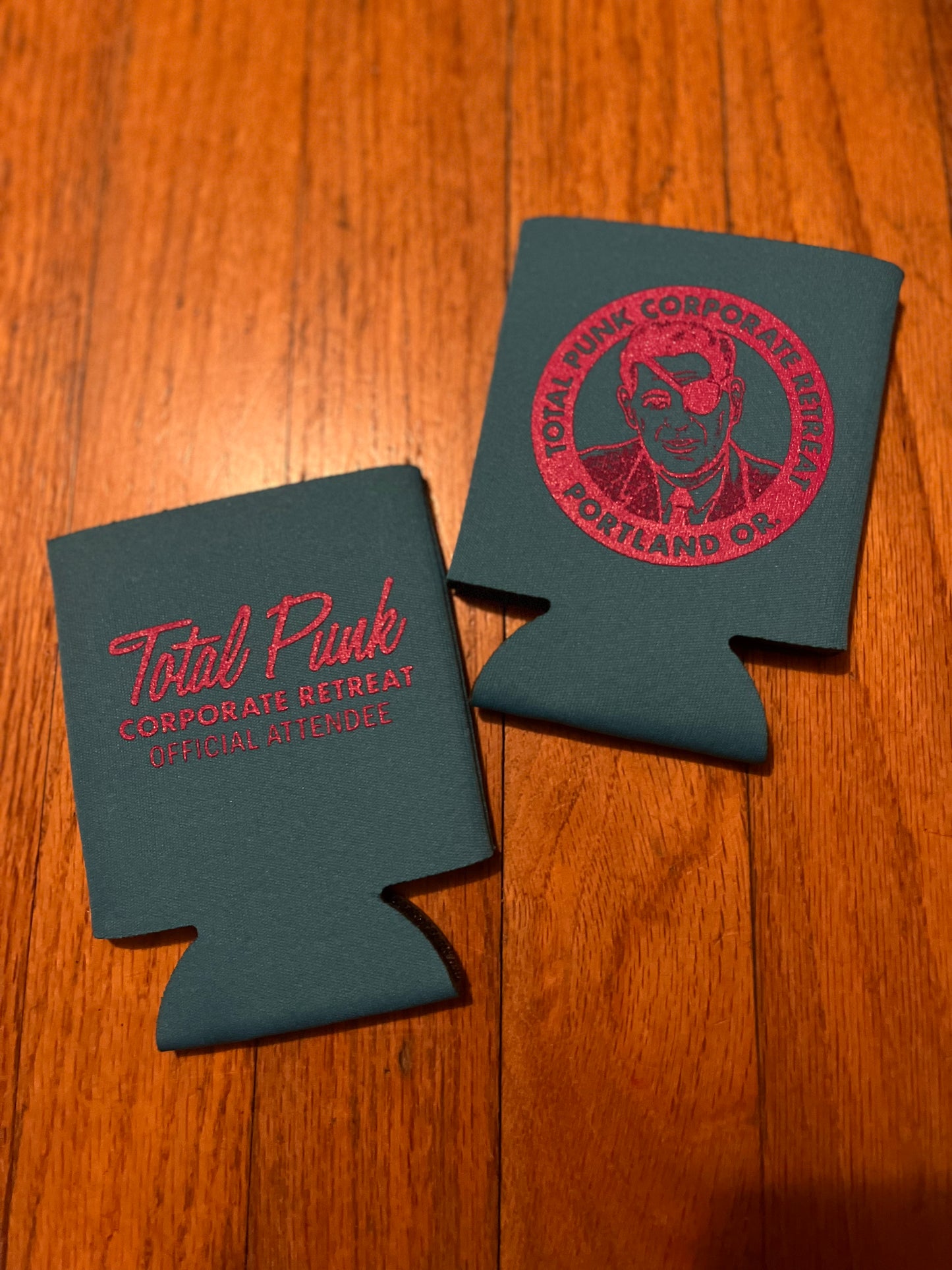TOTAL PUNK CORPORATE RETREAT KOOZIE