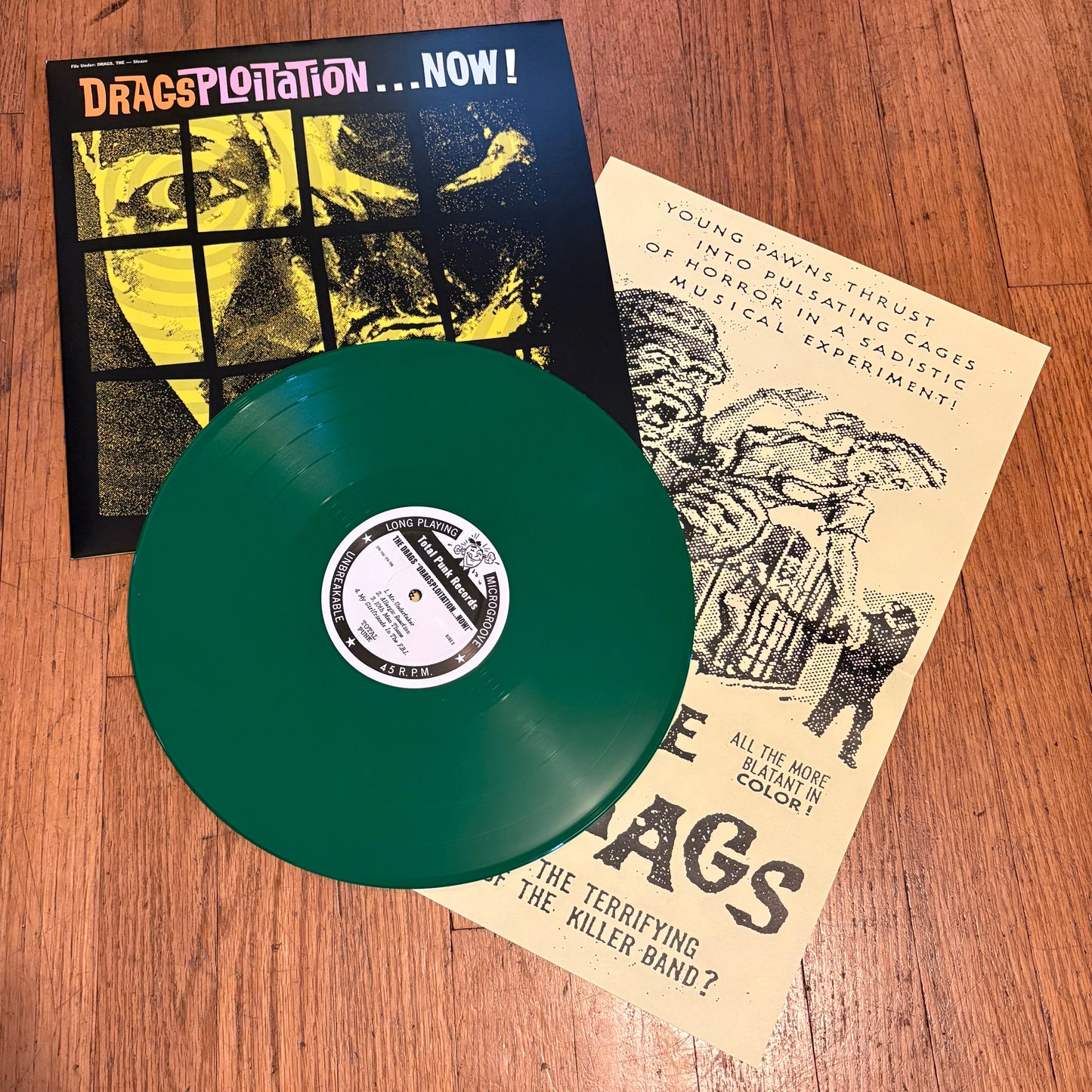 * DRAGS THE- Dragsploitation... Now! LP (second press on green vinyl)