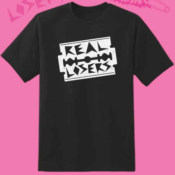 BLACK Real Losers shirts with a white razor blade