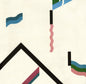 Abstract art with geometric shapes and wavy lines on a beige background