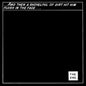 A black comic cell with a small white box in the lower corner and the word The End inside of it