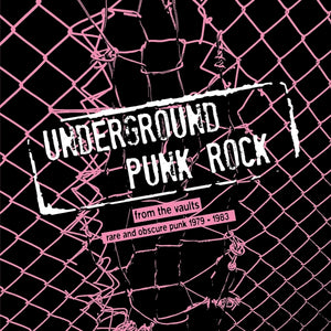 A pink broken fence against a black background