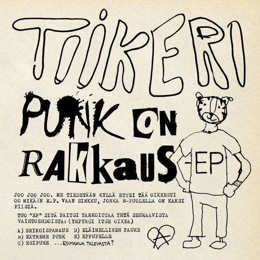 TIIKERI - Punk on Rakkaus 7" - TOTAL PUNK7"General SpeechTOTAL PUNK